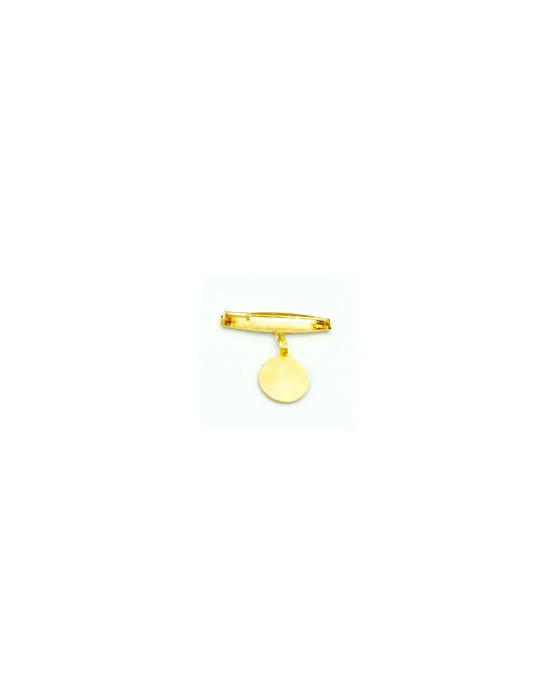 Clearance Alfiler para bebé con medalla ángel yo te cuido oro 18k Más Joyas