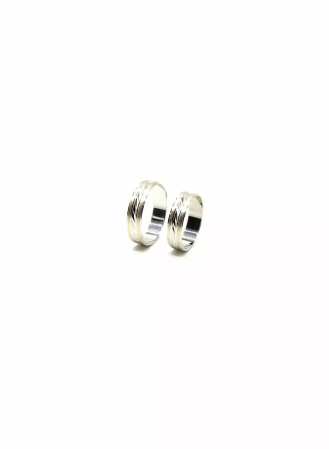 Hot Alianza brillo mate tallada bicolor 18k Alianzas De Oro | Anillos De Oro