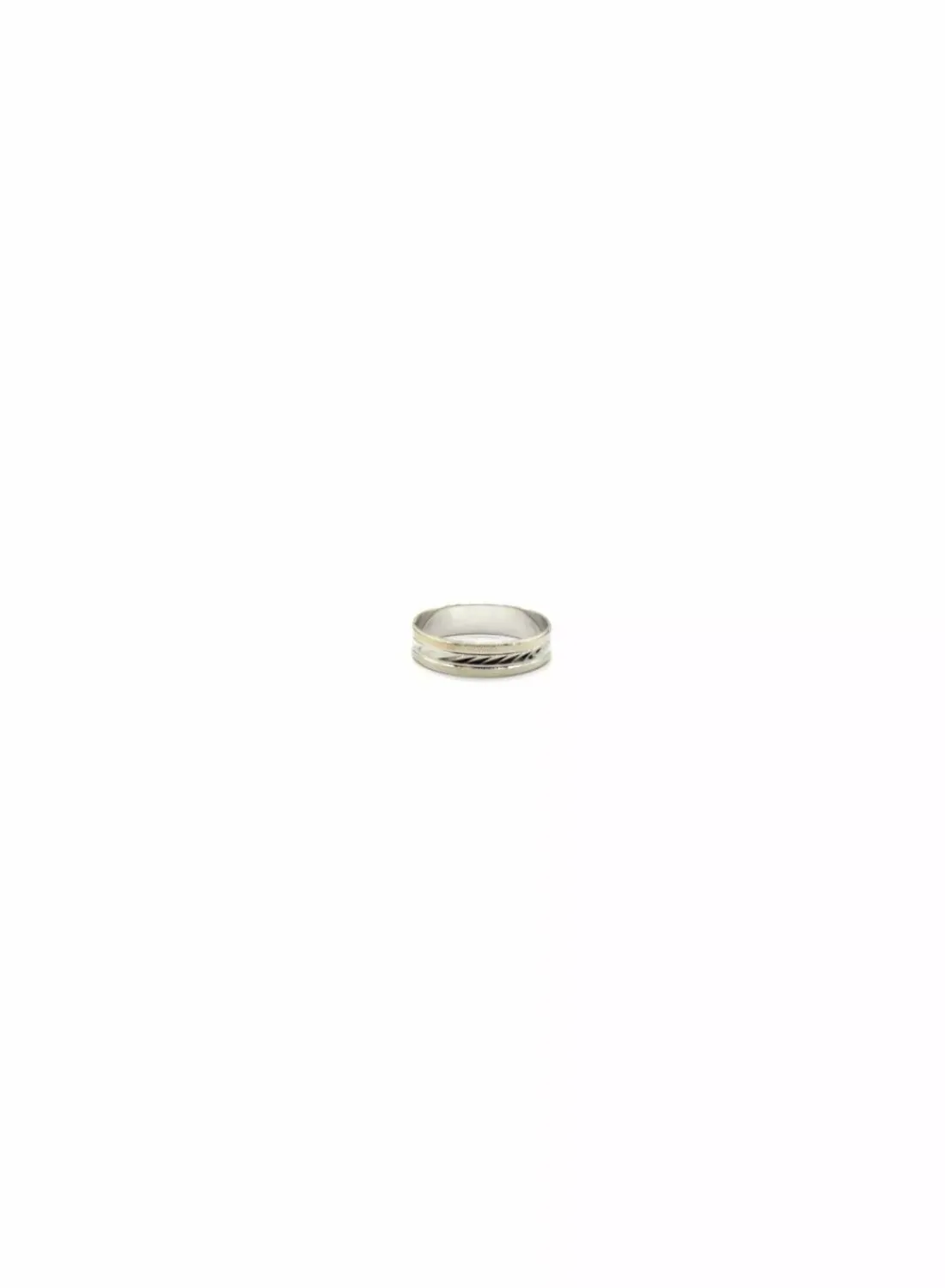 Hot Alianza brillo mate tallada bicolor 18k Alianzas De Oro | Anillos De Oro