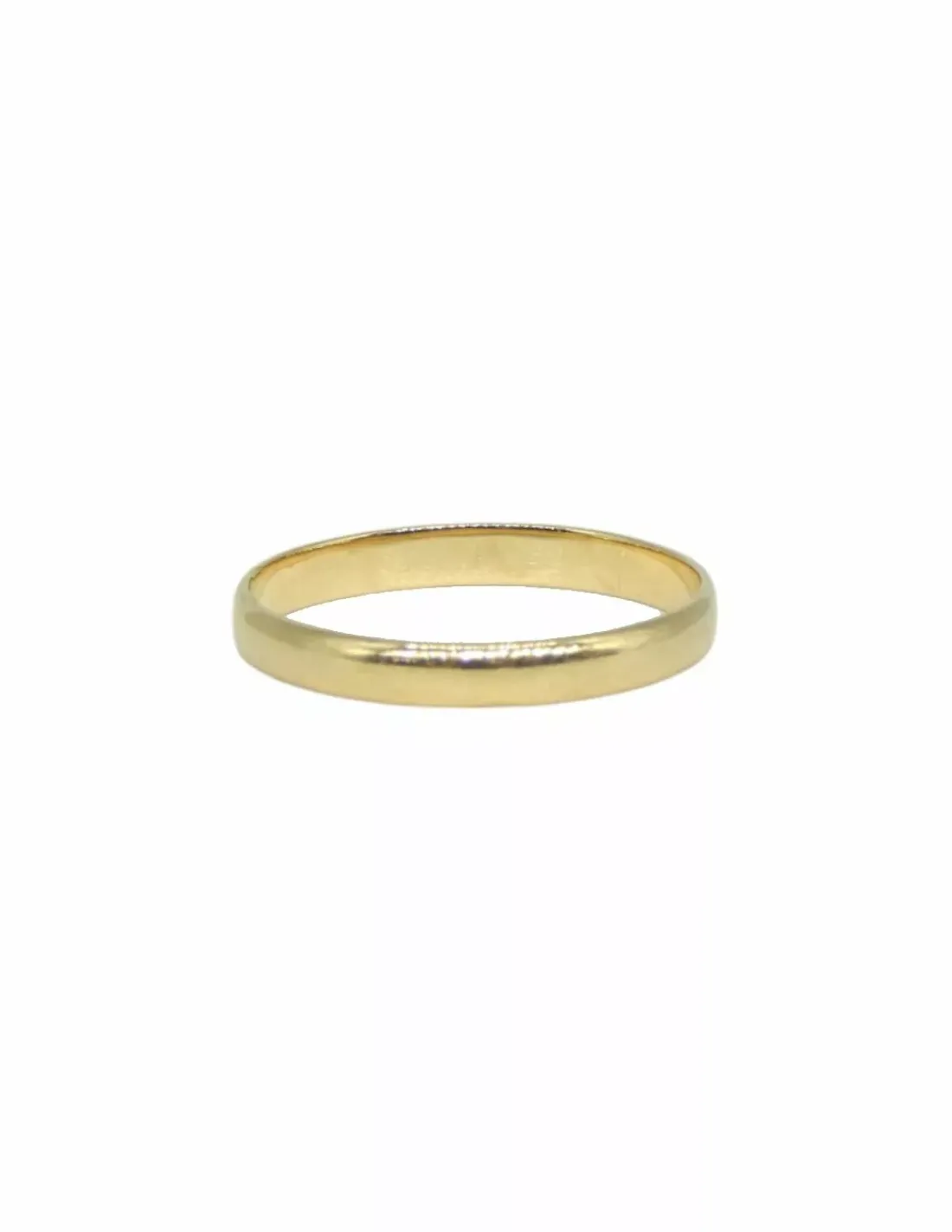 Cheap Anillo alianza lisa media caña de oro 18k - 3mm Alianzas De Oro | Anillos