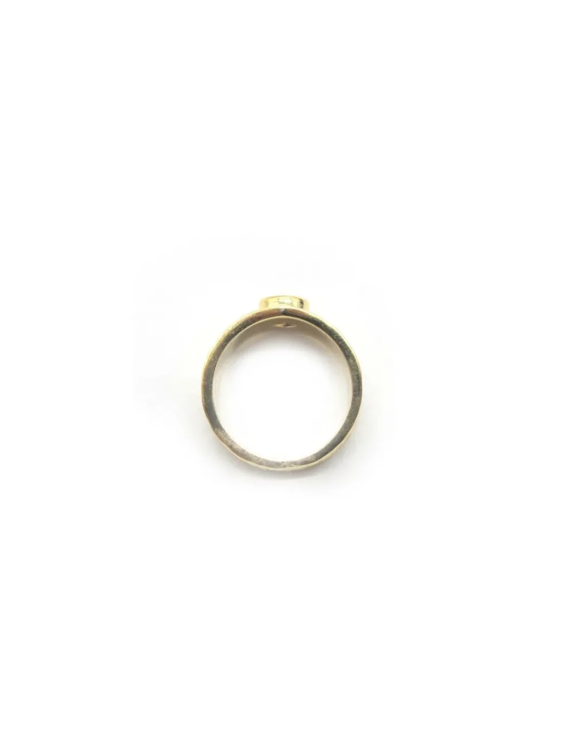 New Anillo ancho circonita negra plata chapada en oro - T.13 Anillos De Plata | Anillos