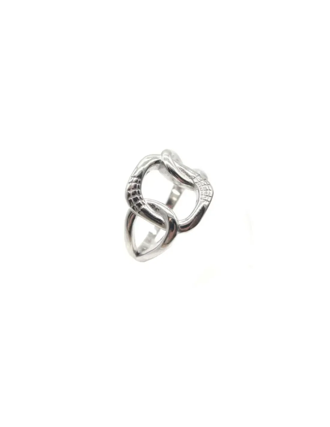 Discount Anillo ancho eslabones plata 925 rodio Anillos De Plata | Anillos