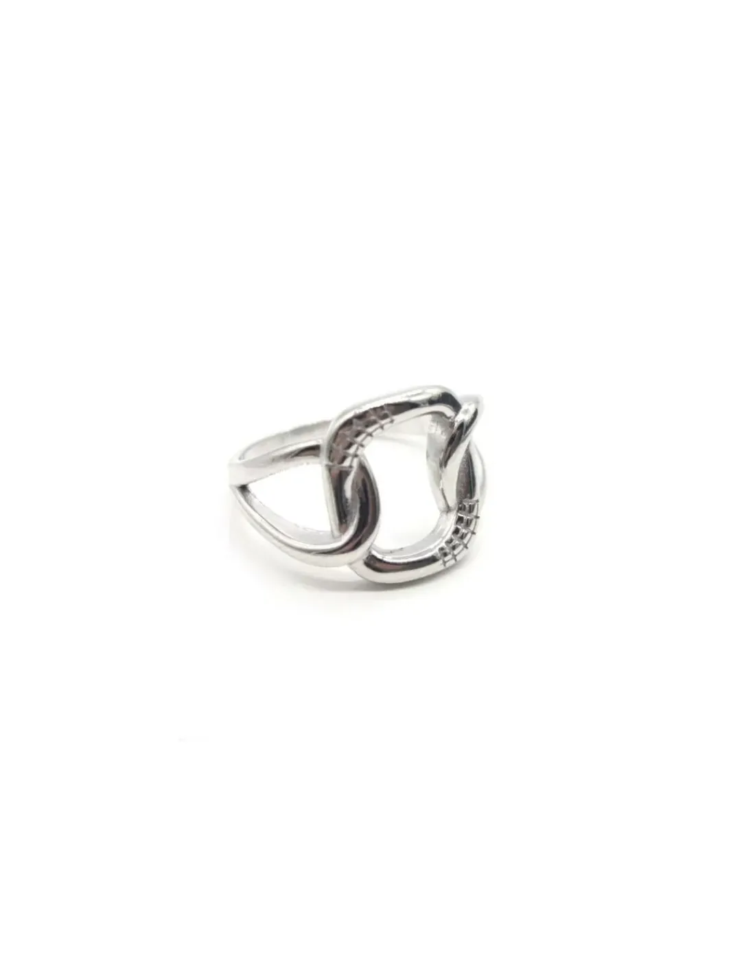 Discount Anillo ancho eslabones plata 925 rodio Anillos De Plata | Anillos