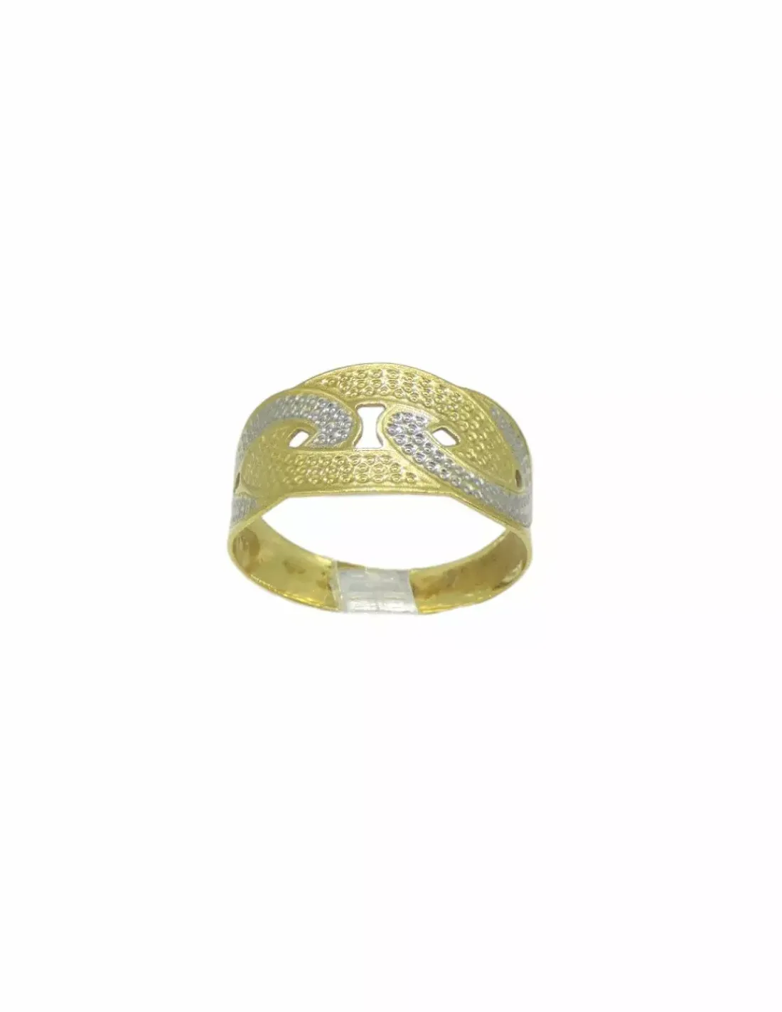 Cheap Anillo calado enlazado bicolor 18k - T.17 Anillos De Oro | Anillos
