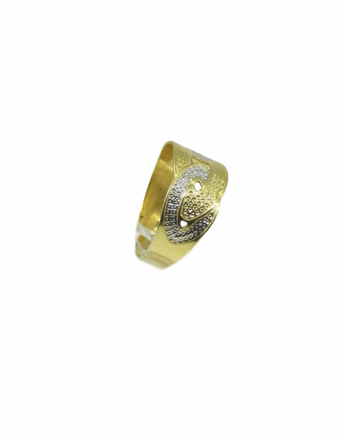Cheap Anillo calado enlazado bicolor 18k - T.17 Anillos De Oro | Anillos