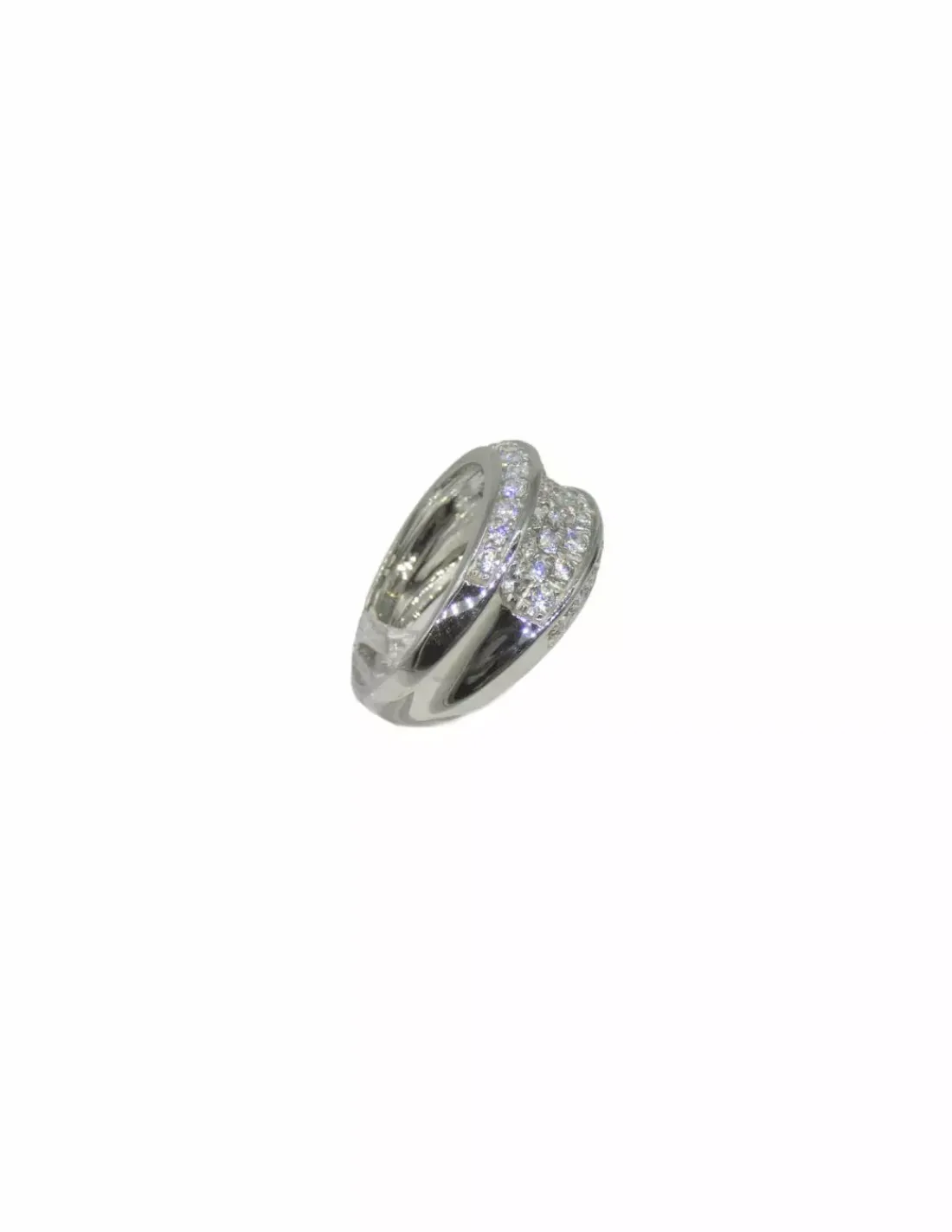 New Anillo decoración circonitas oro blanco 18k - T.13 Anillos De Oro Blanco | Anillos