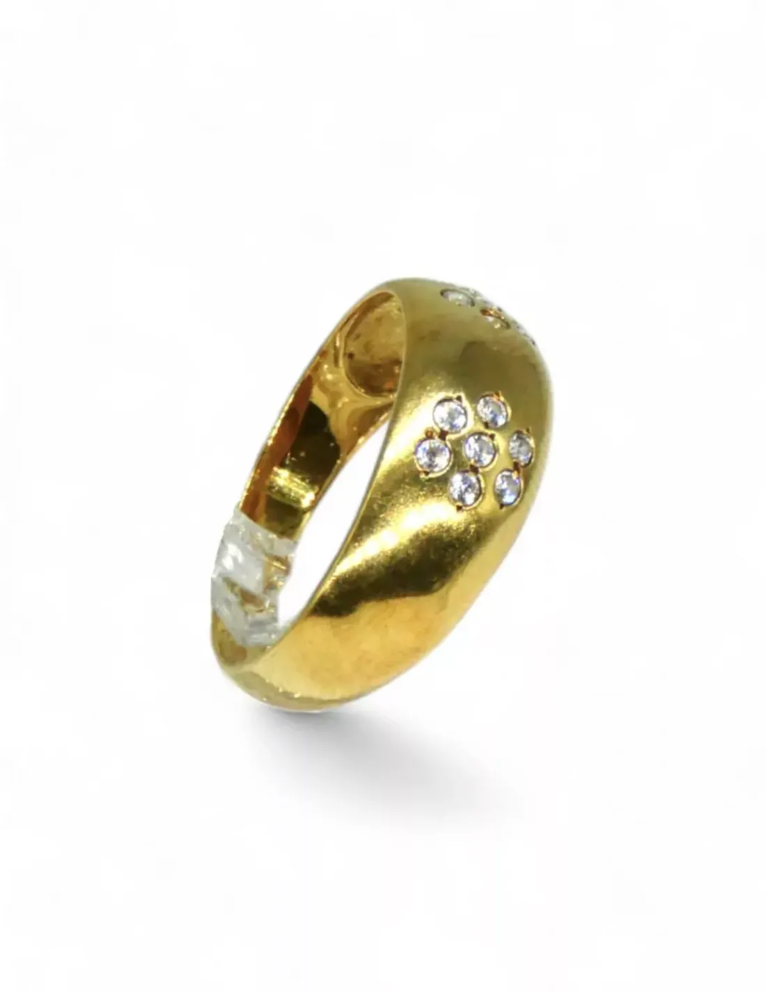 Fashion Anillo flores circonitas 18k -T.16 Anillos De Oro | Anillos
