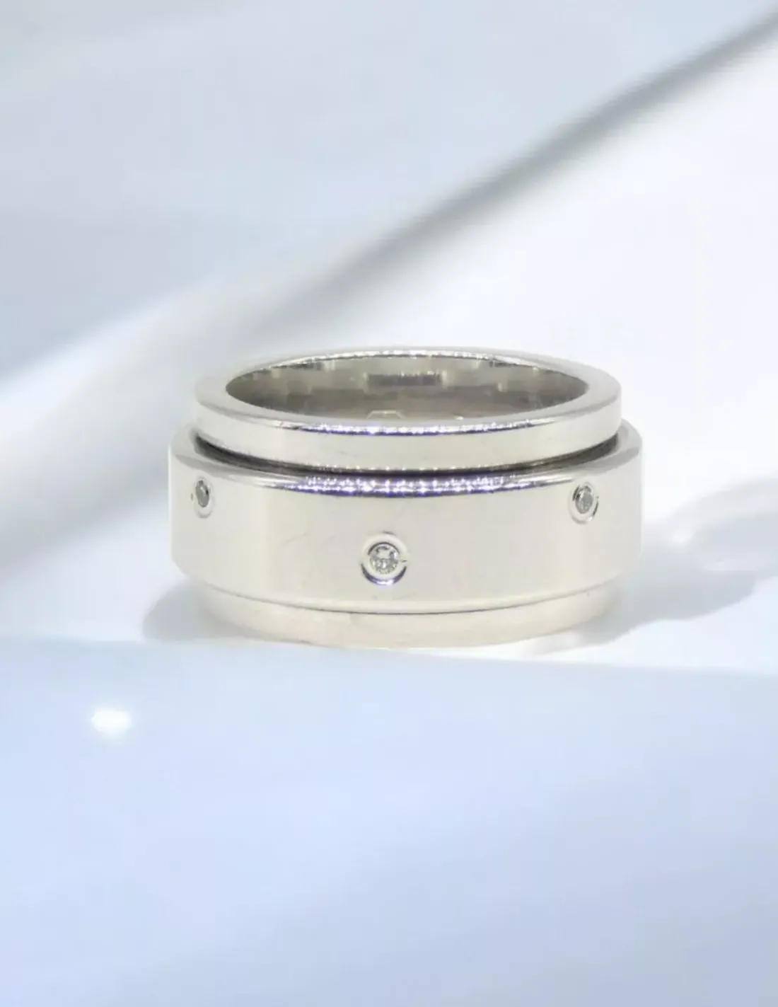 Clearance Anillo giratorio PIAGET con siete diamantes oro 18k - T.14 Anillos Con Brillantes | Anillos De Oro