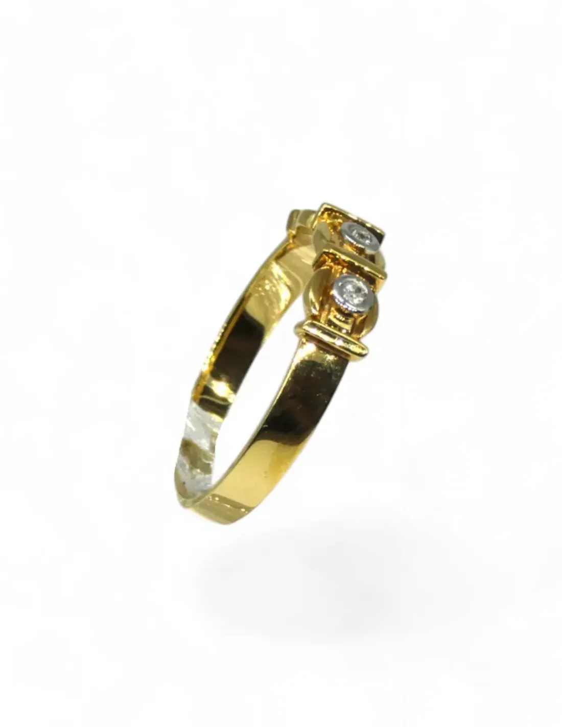 Fashion Anillo motivo con tres circonitas oro 18k - T.14 Anillos De Oro | Anillos