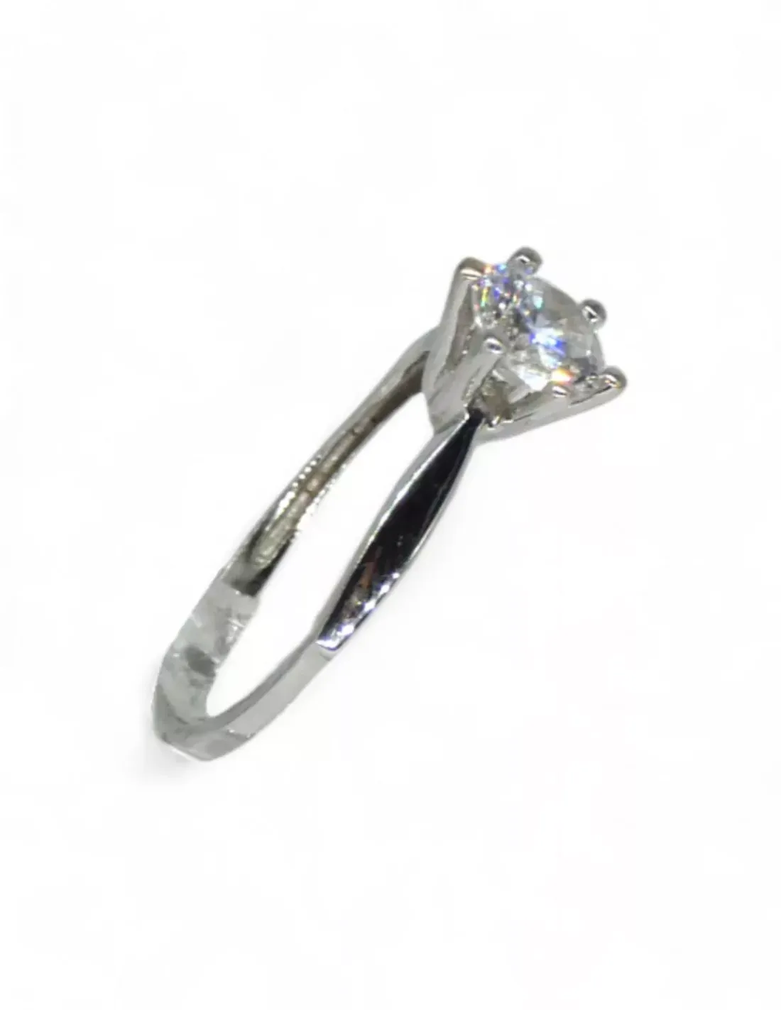 Flash Sale Anillo oro blanco con circonita 18k -T.11 Anillos De Oro | Anillos