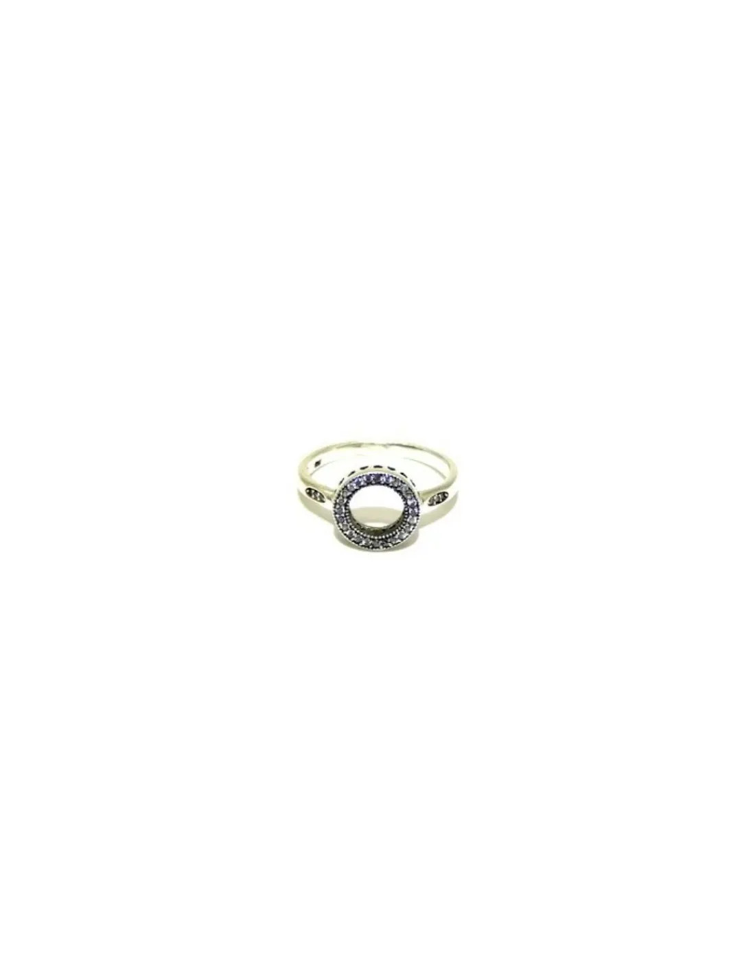 Sale Anillo plata círculo de circonitas y corazones en lateral Anillos De Plata | Anillos