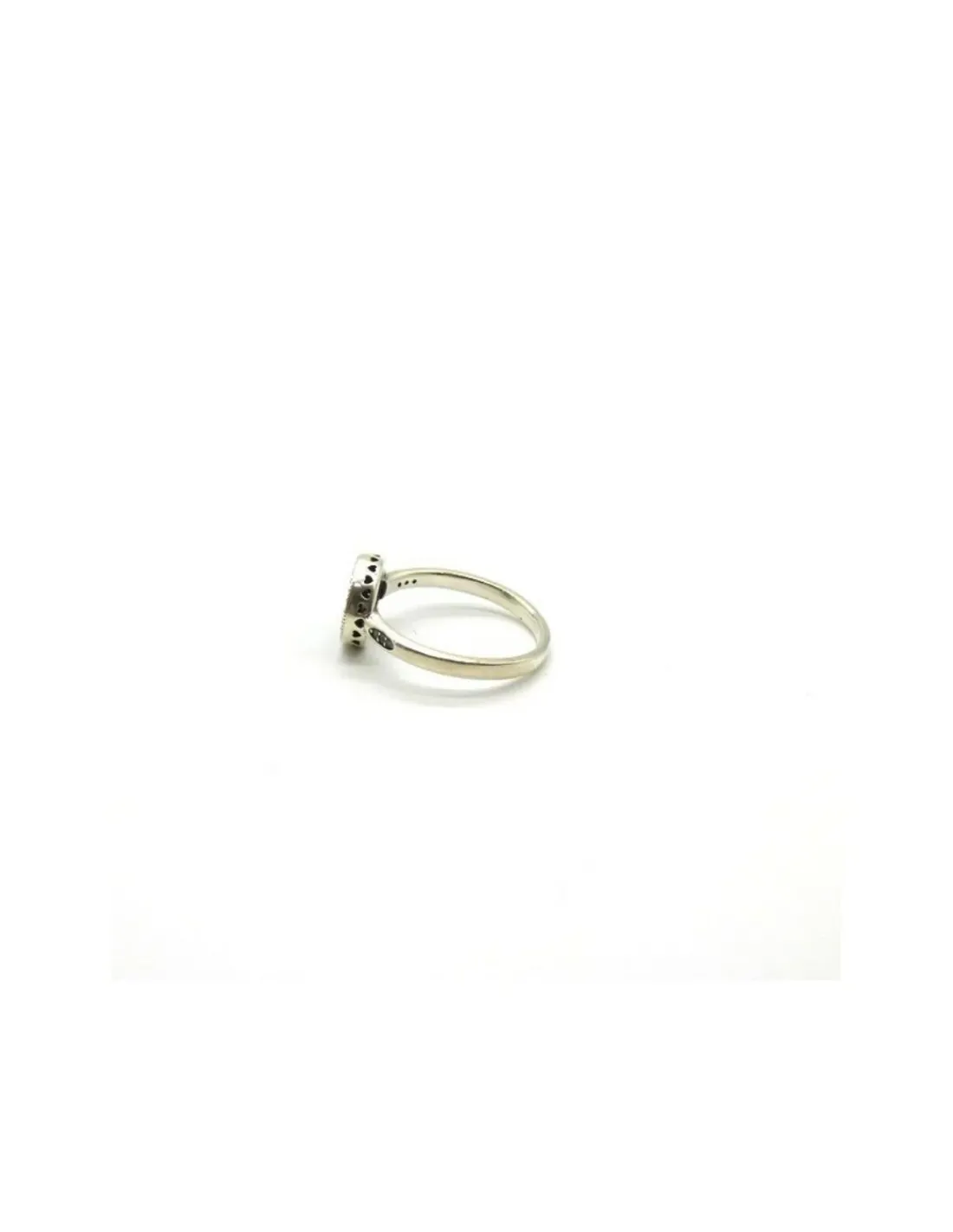 Sale Anillo plata círculo de circonitas y corazones en lateral Anillos De Plata | Anillos