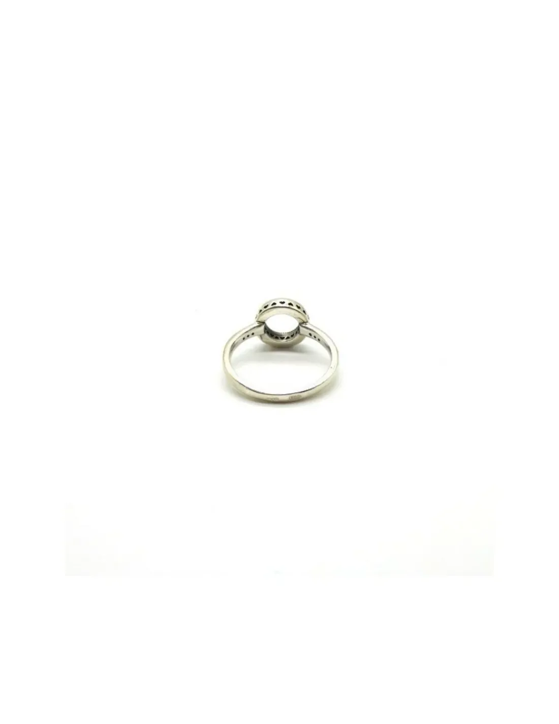 Sale Anillo plata círculo de circonitas y corazones en lateral Anillos De Plata | Anillos