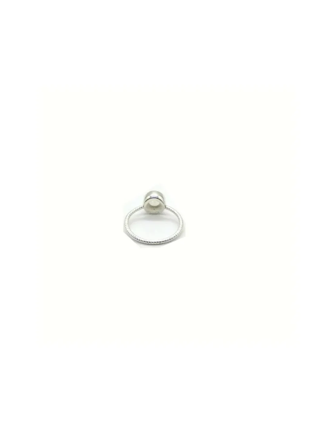 Store Anillo plata trenzado textura piedra redonda multicolor Anillos De Plata | Anillos