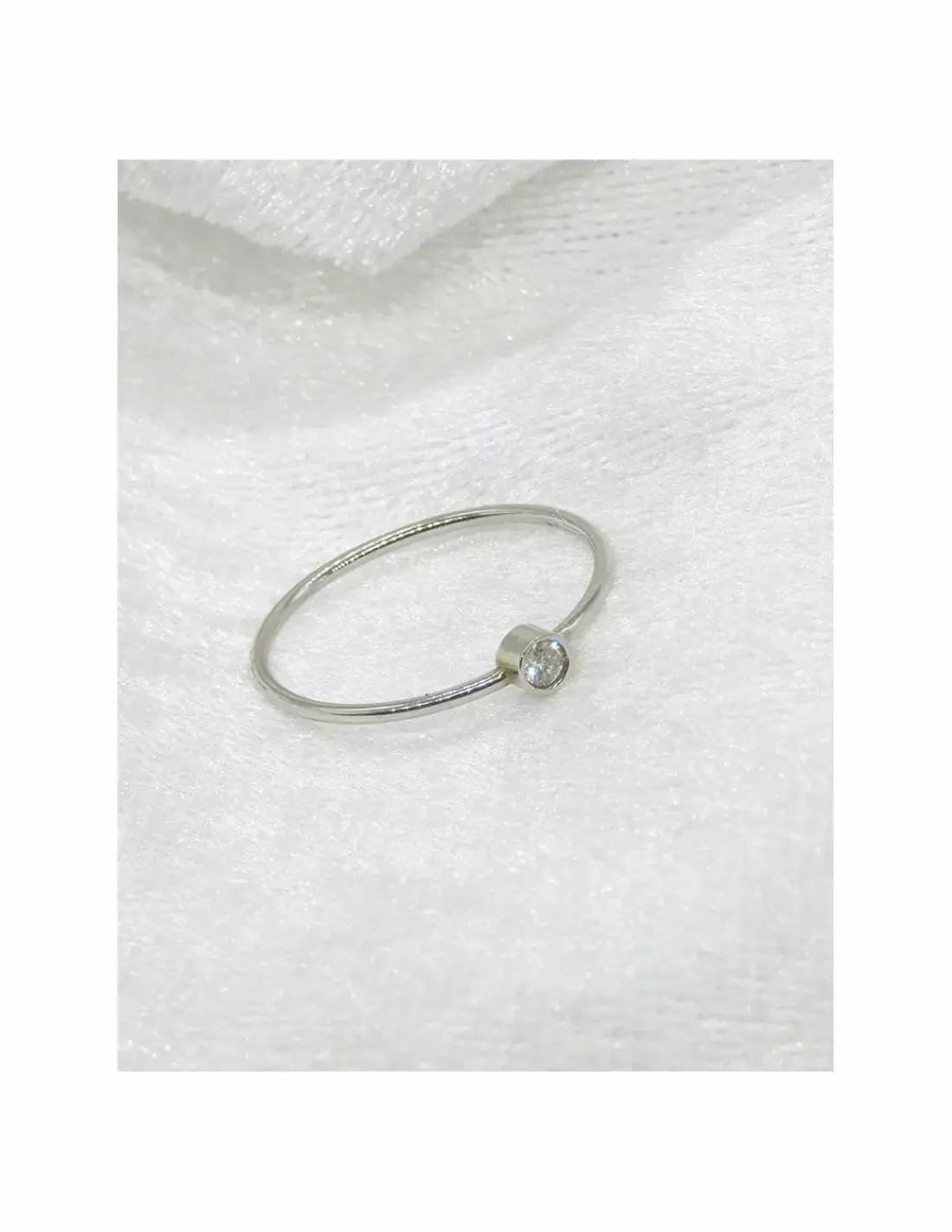 New Anillo platino y diamante 0.04ct - T.13 Platino | Anillos Con Brillantes