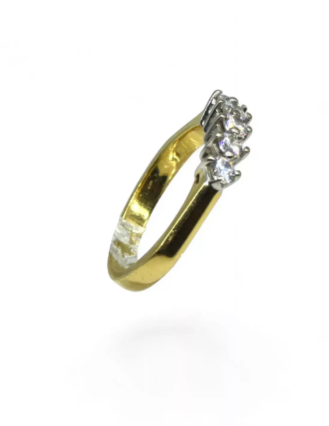 Sale Anillo quinteto en cuatro garras oro 18k - T. 16 Anillos De Oro | Anillos