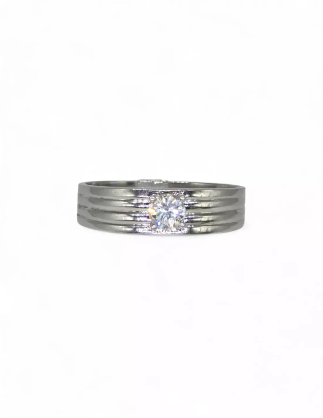 Discount Anillo solitario con diamante cuatro garras oro blanco mate 18k - T 28 Anillos Con Brillantes | Anillos De Oro