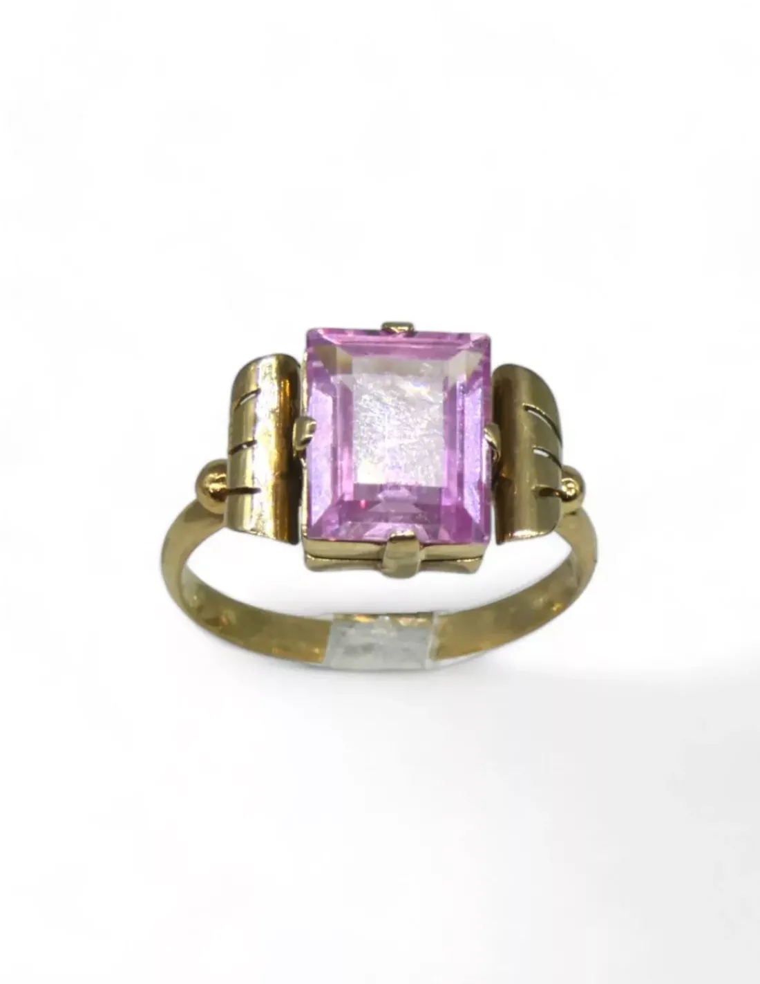 Cheap Anillo tallaje antiguo piedra cuadrada lila oro 18k - T. 16 Anillos De Oro | Anillos