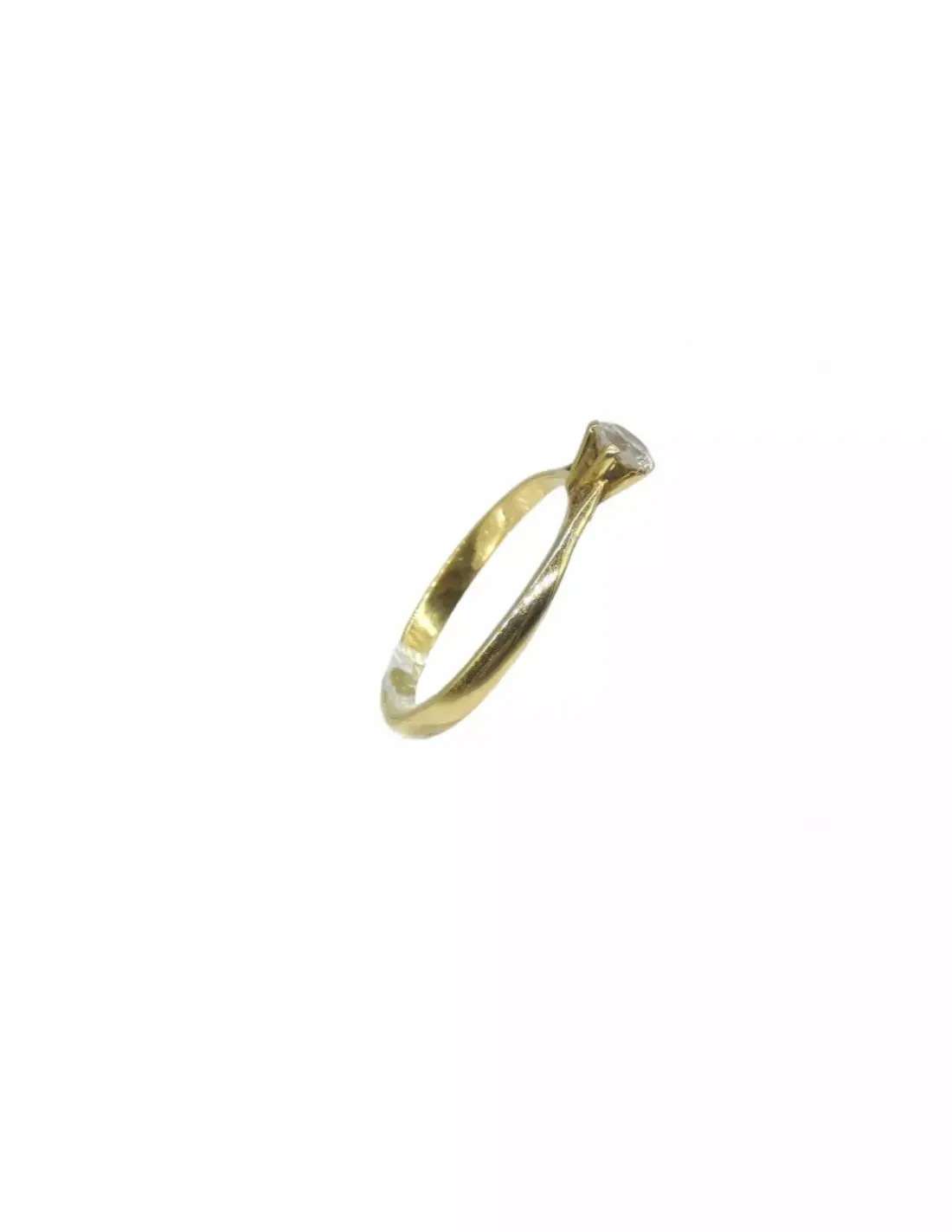 Online Anillo tipo solitario con circonita oro 18k - T.23 Anillos De Oro | Anillos