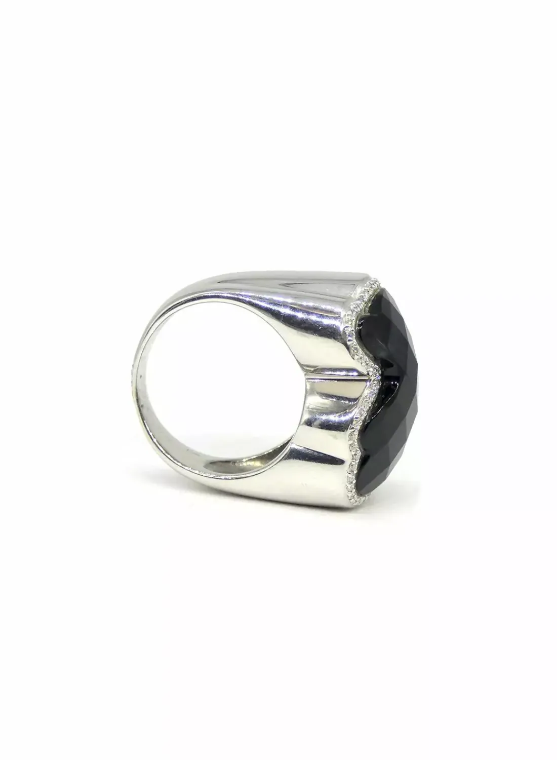 Discount Anillo TOUS color ónix y diamantes oro 18k - T.15 Anillos Con Brillantes | Pendientes Con Brillantes