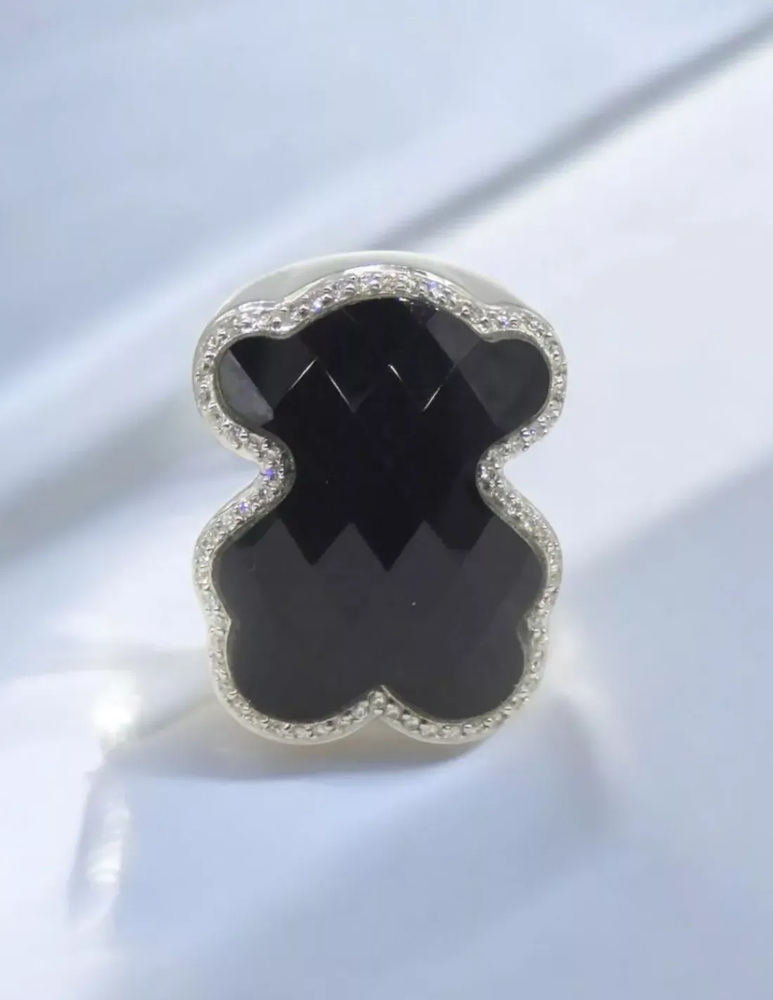Discount Anillo TOUS color ónix y diamantes oro 18k - T.15 Anillos Con Brillantes | Pendientes Con Brillantes