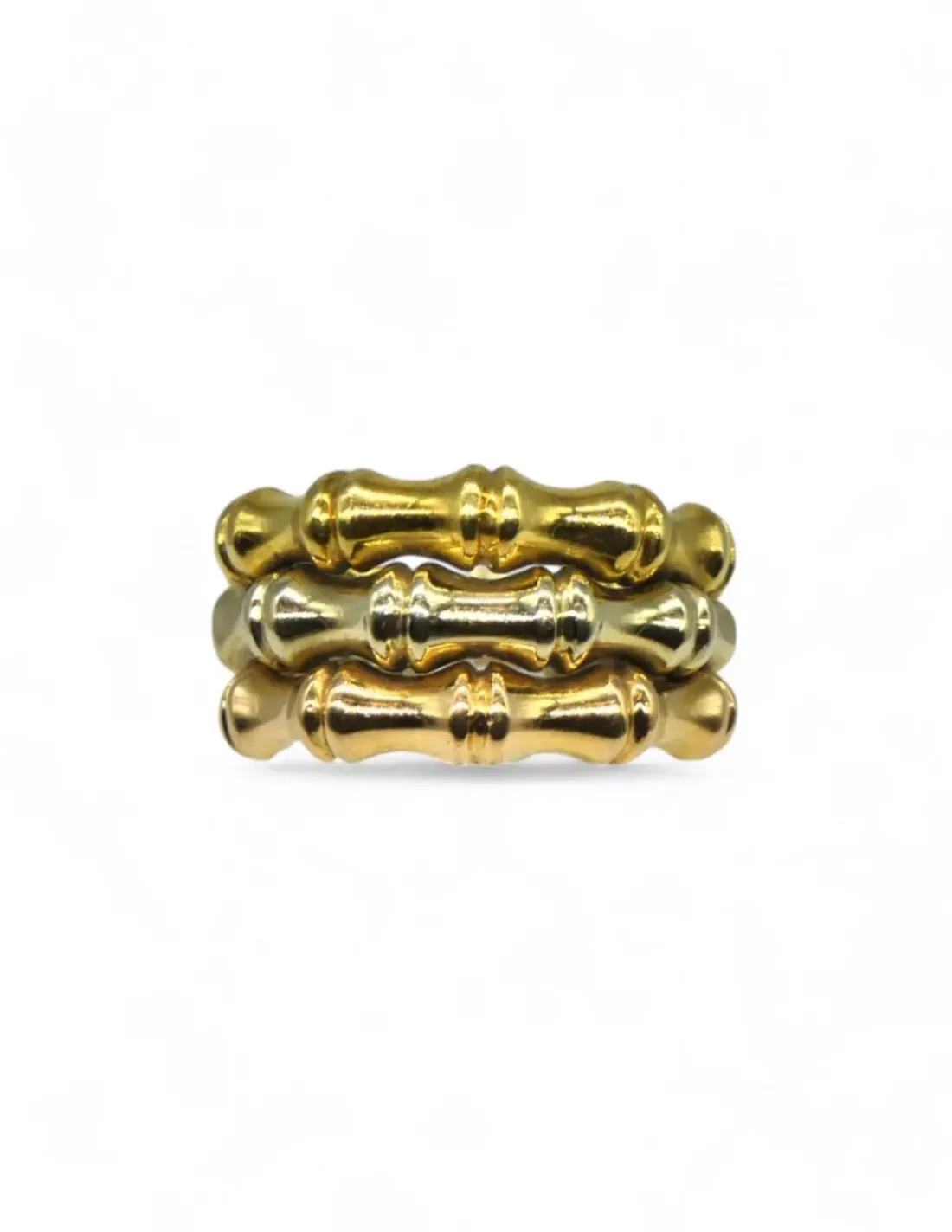 Hot Anillo tres aros oro tricolor 18k - T.14 Anillos De Oro | Anillos