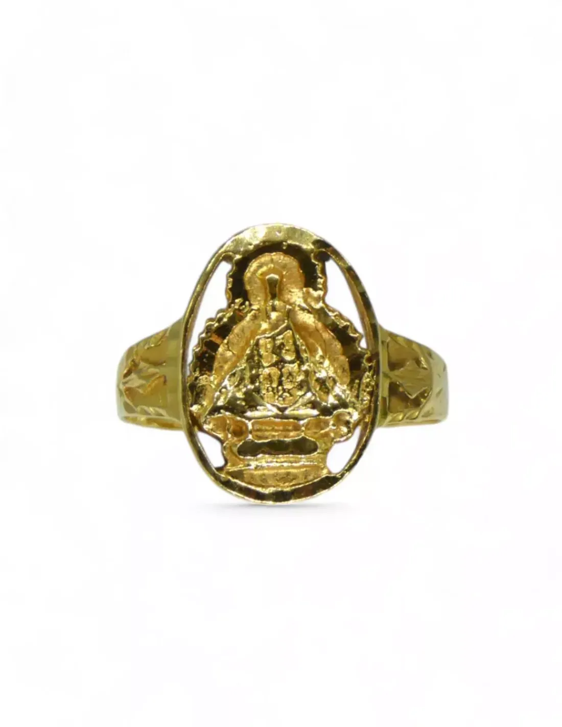 Sale Anillo virgen de la cabeza orla oro 18k - T 17 Anillos De Oro | Anillos