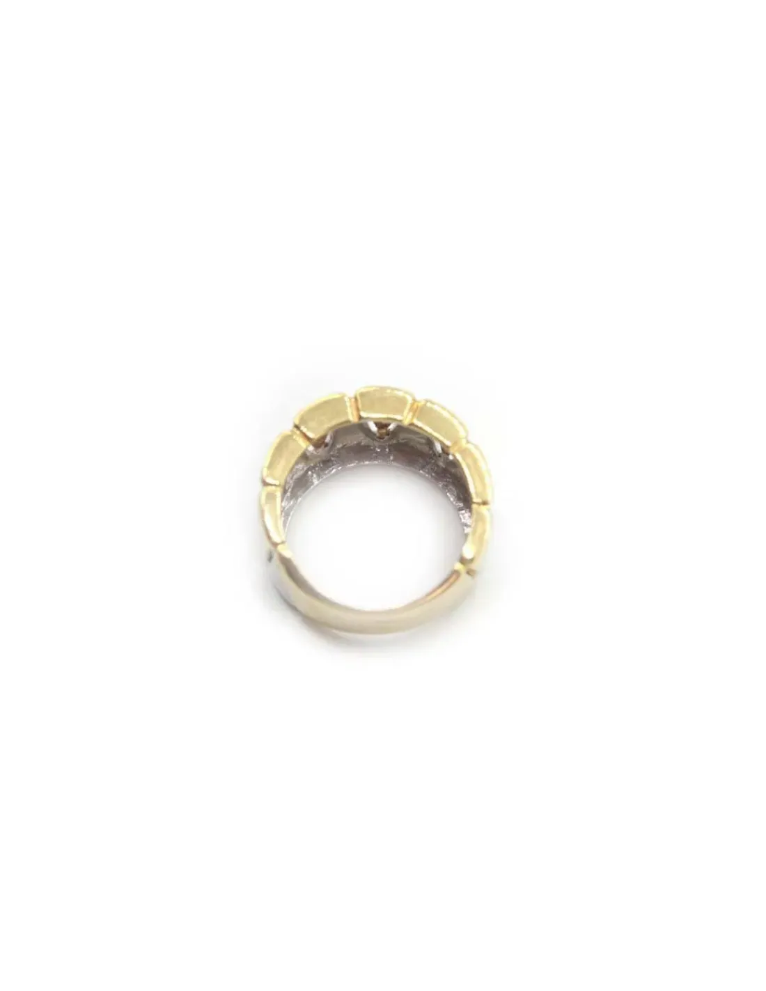 Flash Sale Anillo zigzag oro bicolor 18k - T.13 Anillos De Oro | Anillos