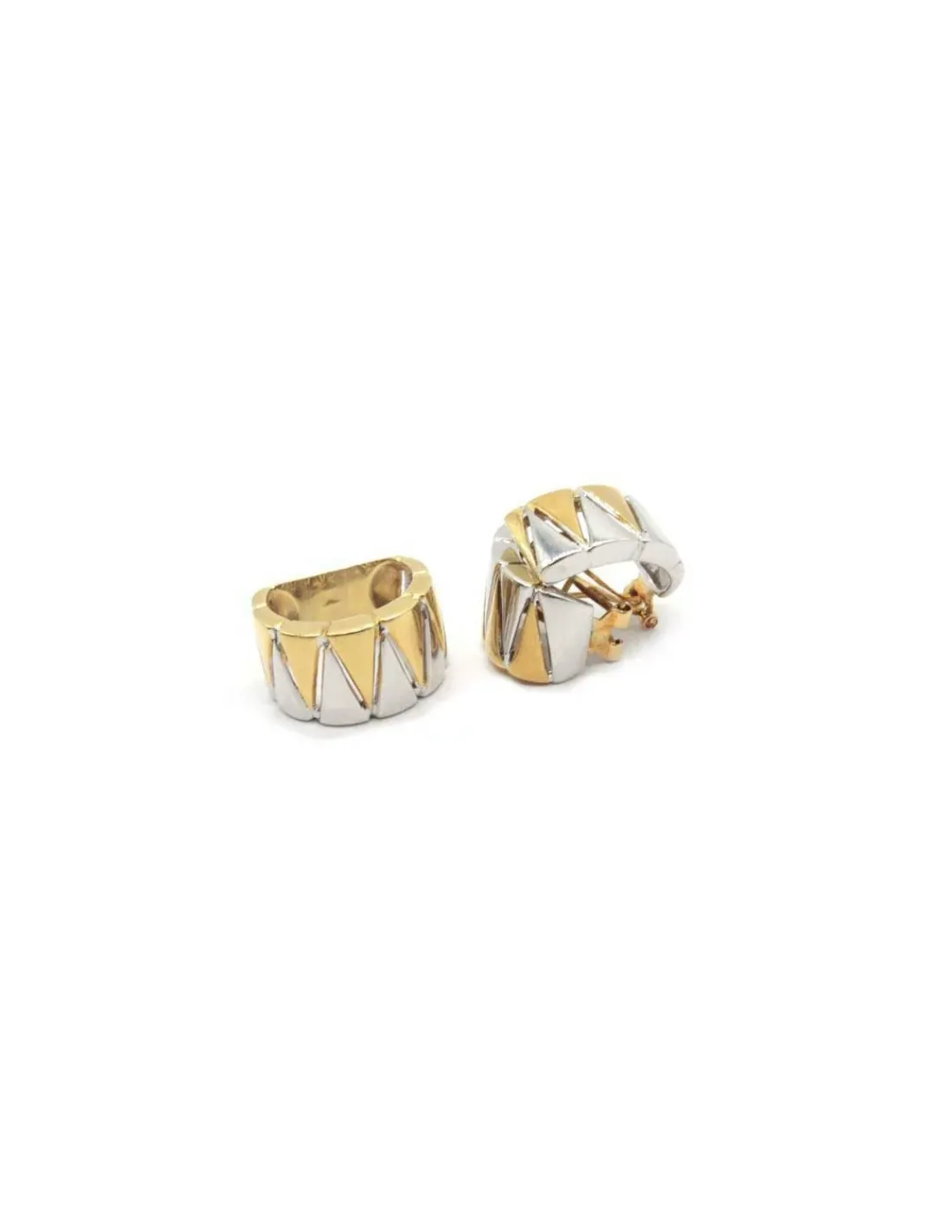 Flash Sale Anillo zigzag oro bicolor 18k - T.13 Anillos De Oro | Anillos