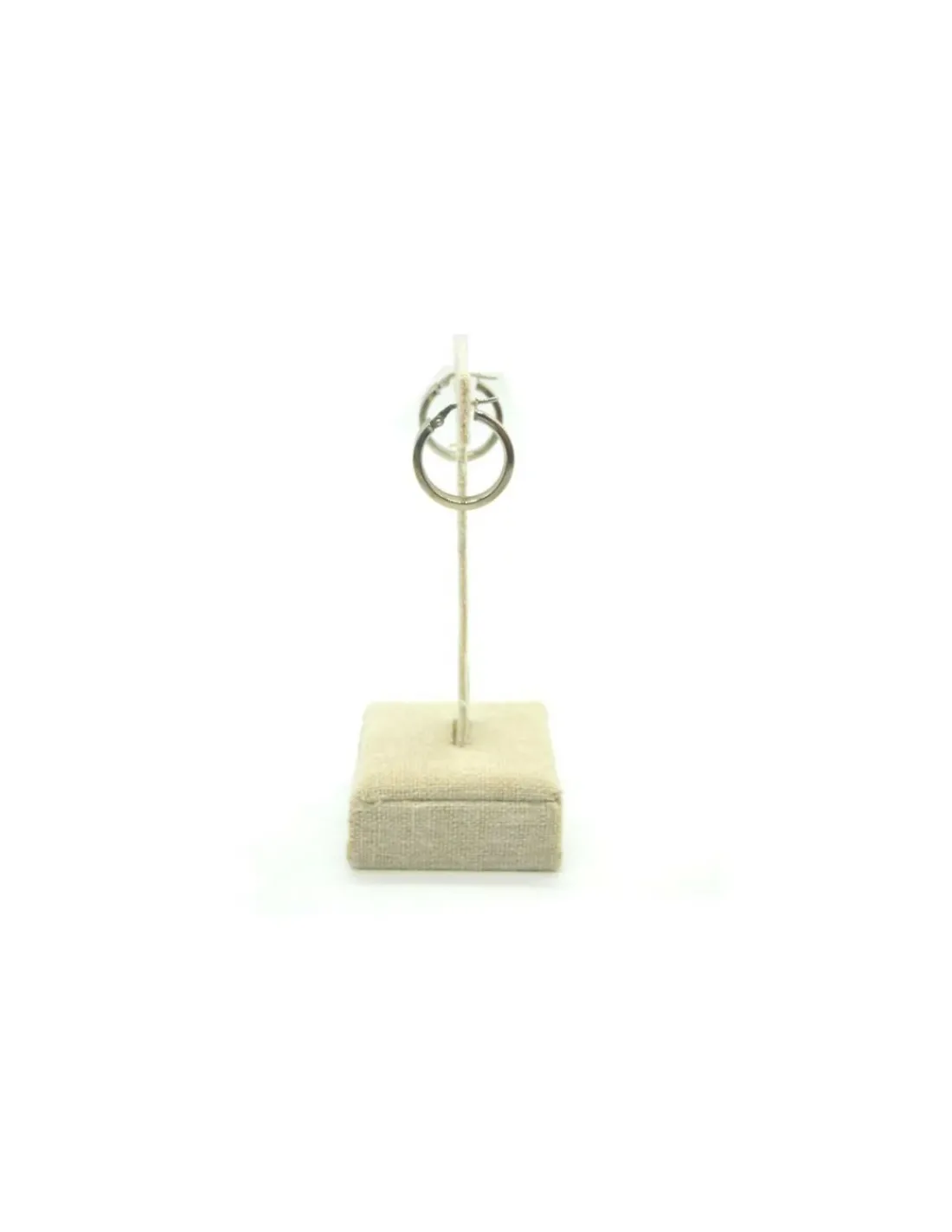 Cheap Aros tubo cuadrado plata 19 mm Aros De Plata