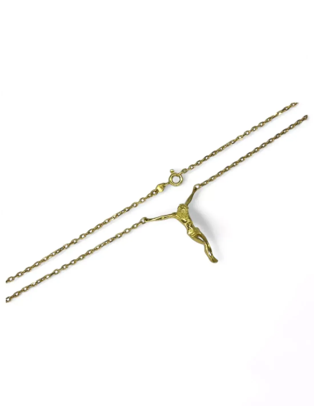 Cheap Cadena con cristo Dali eslabón forzada oro 18k - 52x0.2cm Cadenas De Oro