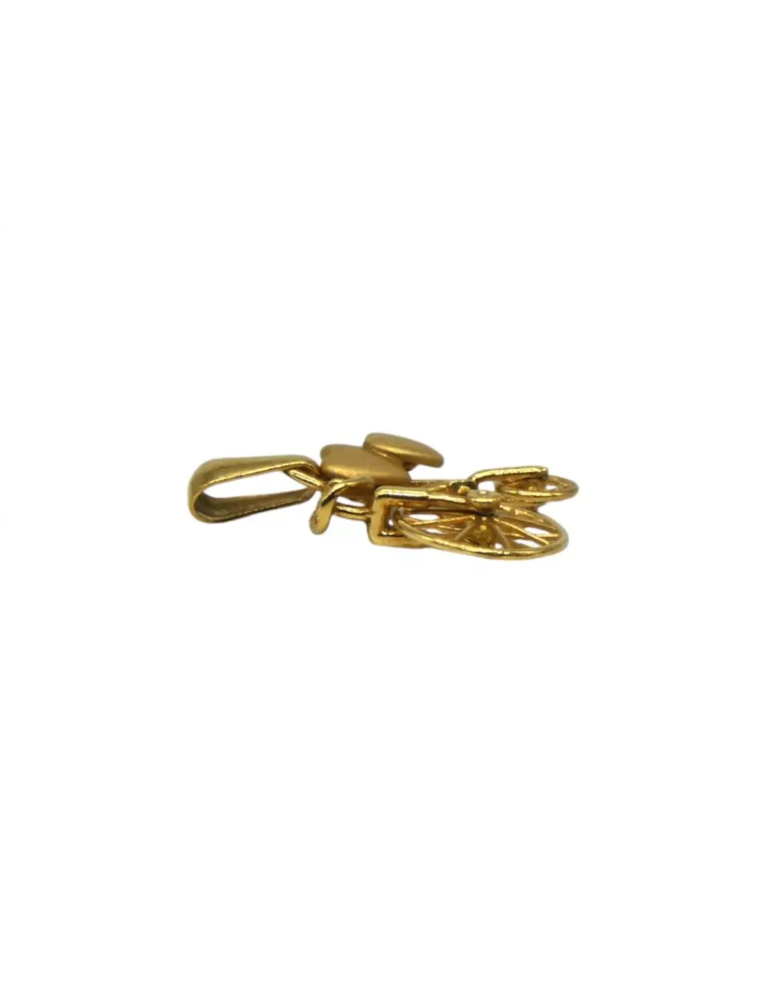Shop Colgante bicicleta con corazones oro 18k Colgante De Corazones