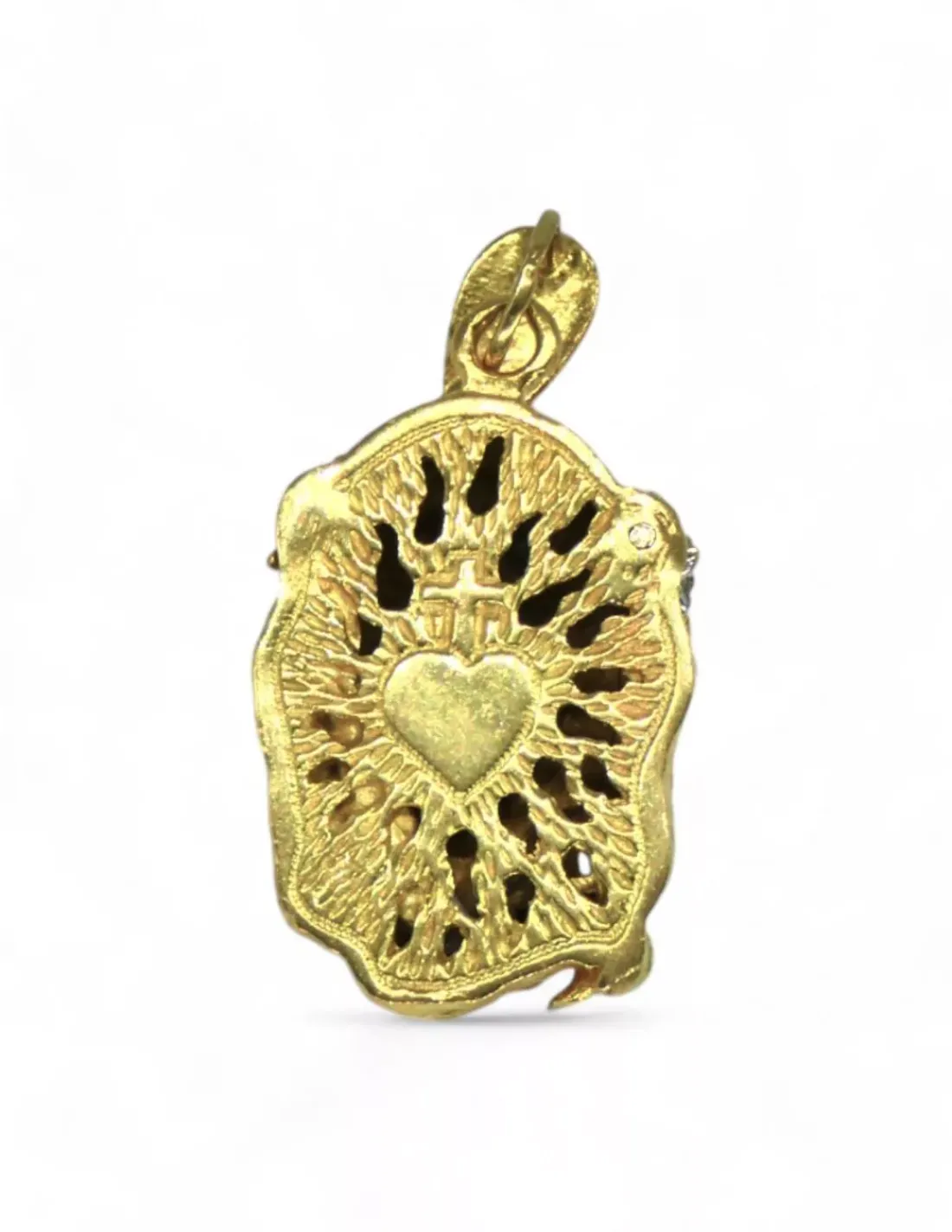 Sale Colgante cabeza Cristo oro bicolor 18k Medalla De Cristo | Colgante De Cristo