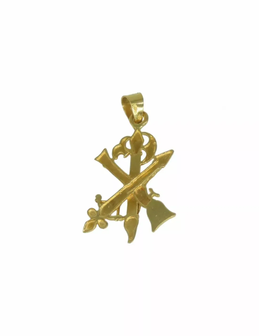 Shop Colgante emblema de la legión con Cristo oro 18k Cruces Especiales
