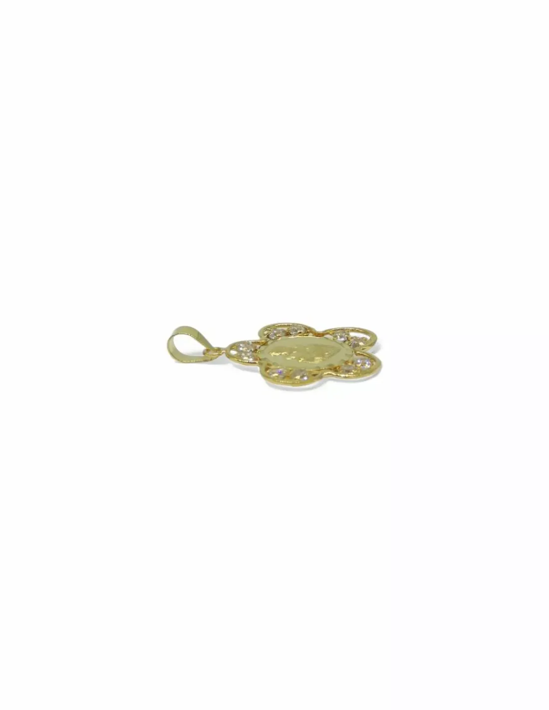 Cheap Colgante forma flor con imagen madre e hijo oro 18k Colgante De Corazones