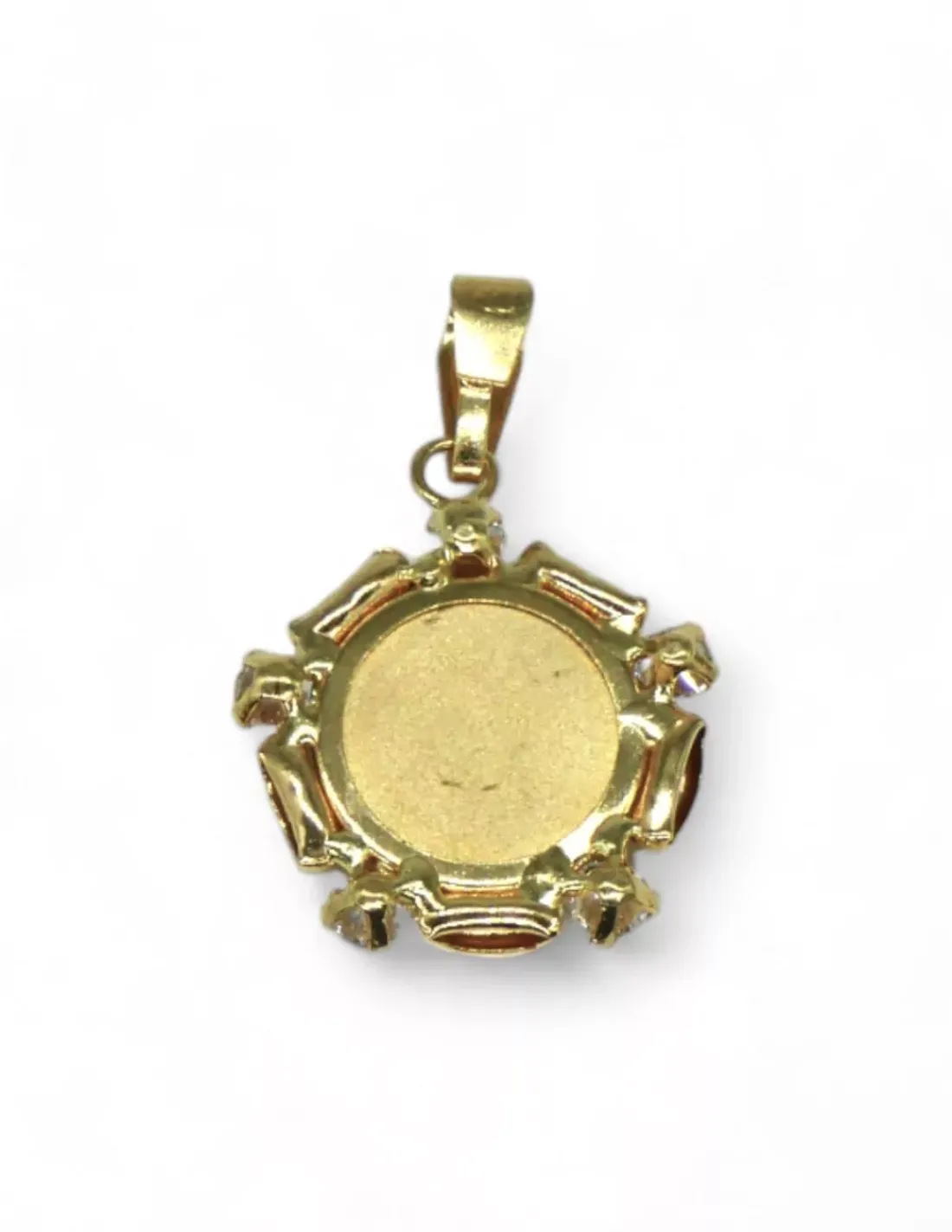 Best Sale Colgante medalla de la madre con cinco circonitas oro 18k Medalla De La Virgen | Colgante Con La Virgen