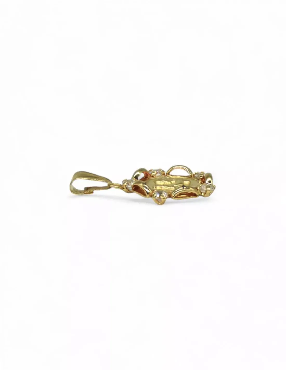 Best Sale Colgante medalla de la madre con cinco circonitas oro 18k Medalla De La Virgen | Colgante Con La Virgen