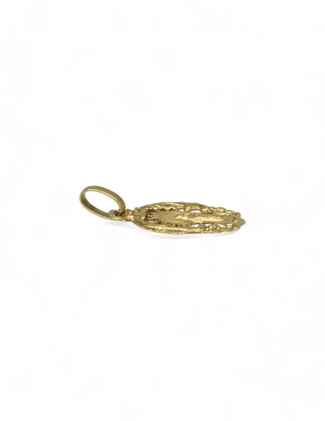 Store Colgante medalla Virgen del Pilar con orla oro 18k Medalla De La Virgen | Colgante Con La Virgen