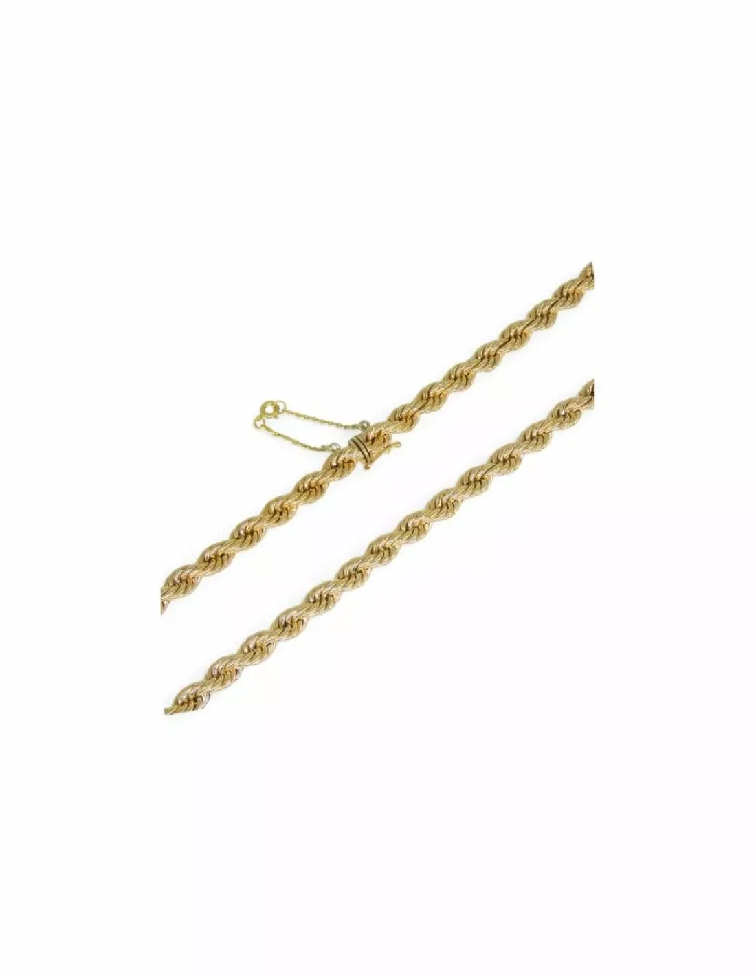 Store Cordón salomónico c. seguridad oro 18k - 51x0.7cm Cordones De Oro