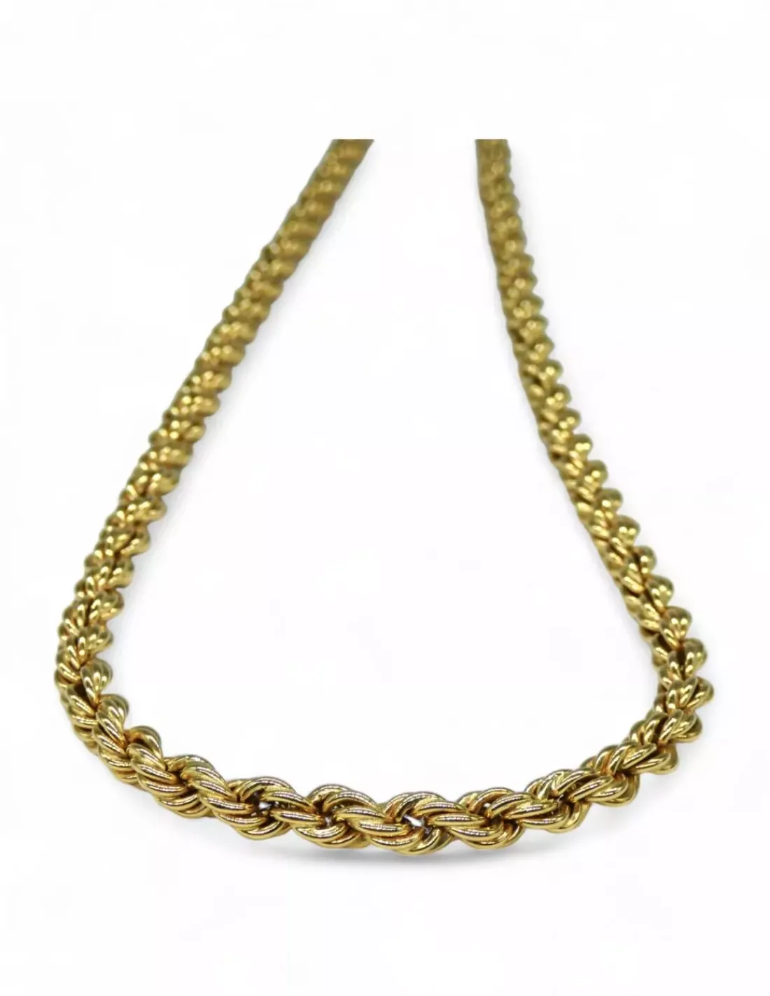 Sale Cordón salomónico c.seguridad oro 18k - 54x0.5cm Cordones De Oro