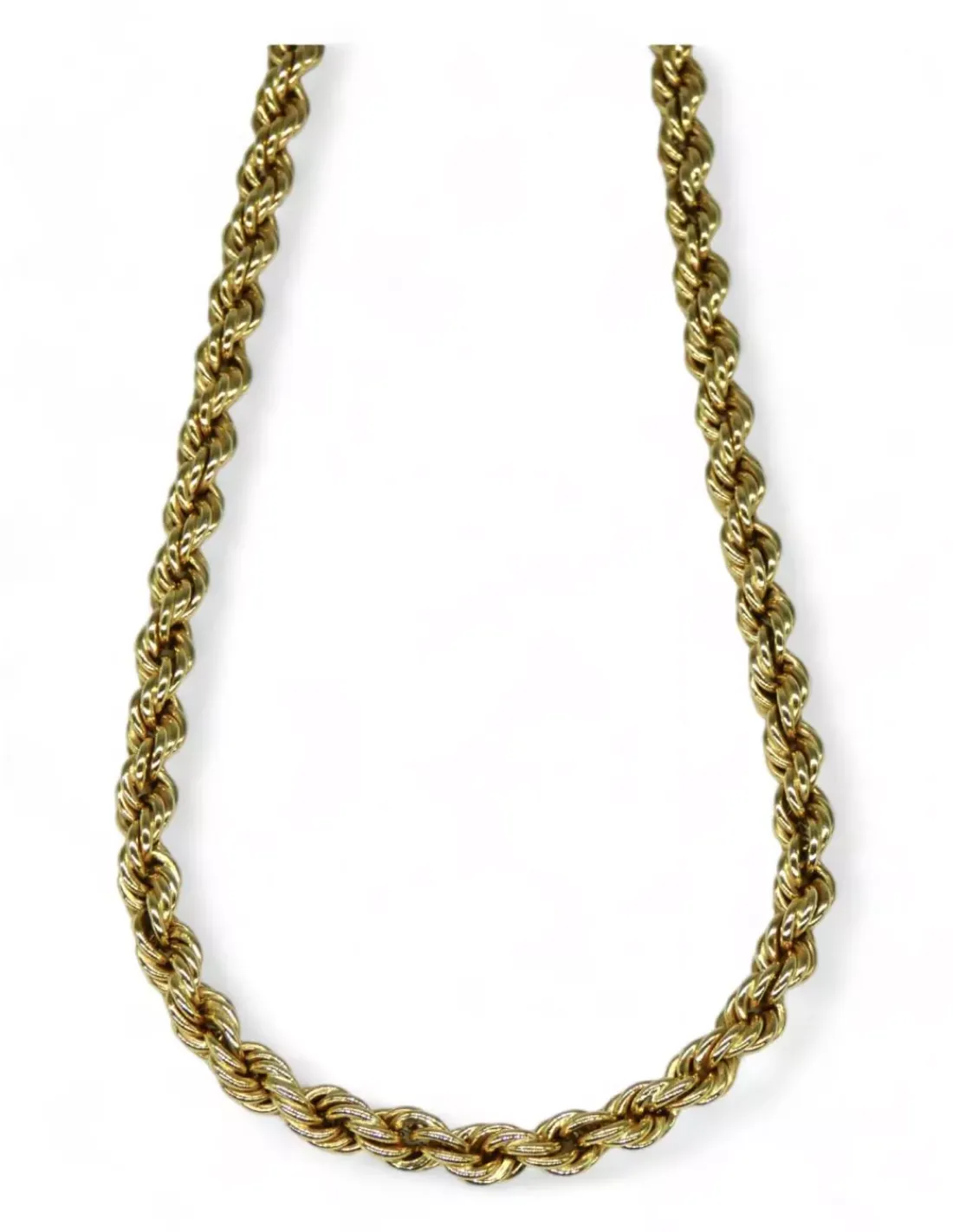 Sale Cordón salomónico c.seguridad oro 18k - 54x0.5cm Cordones De Oro