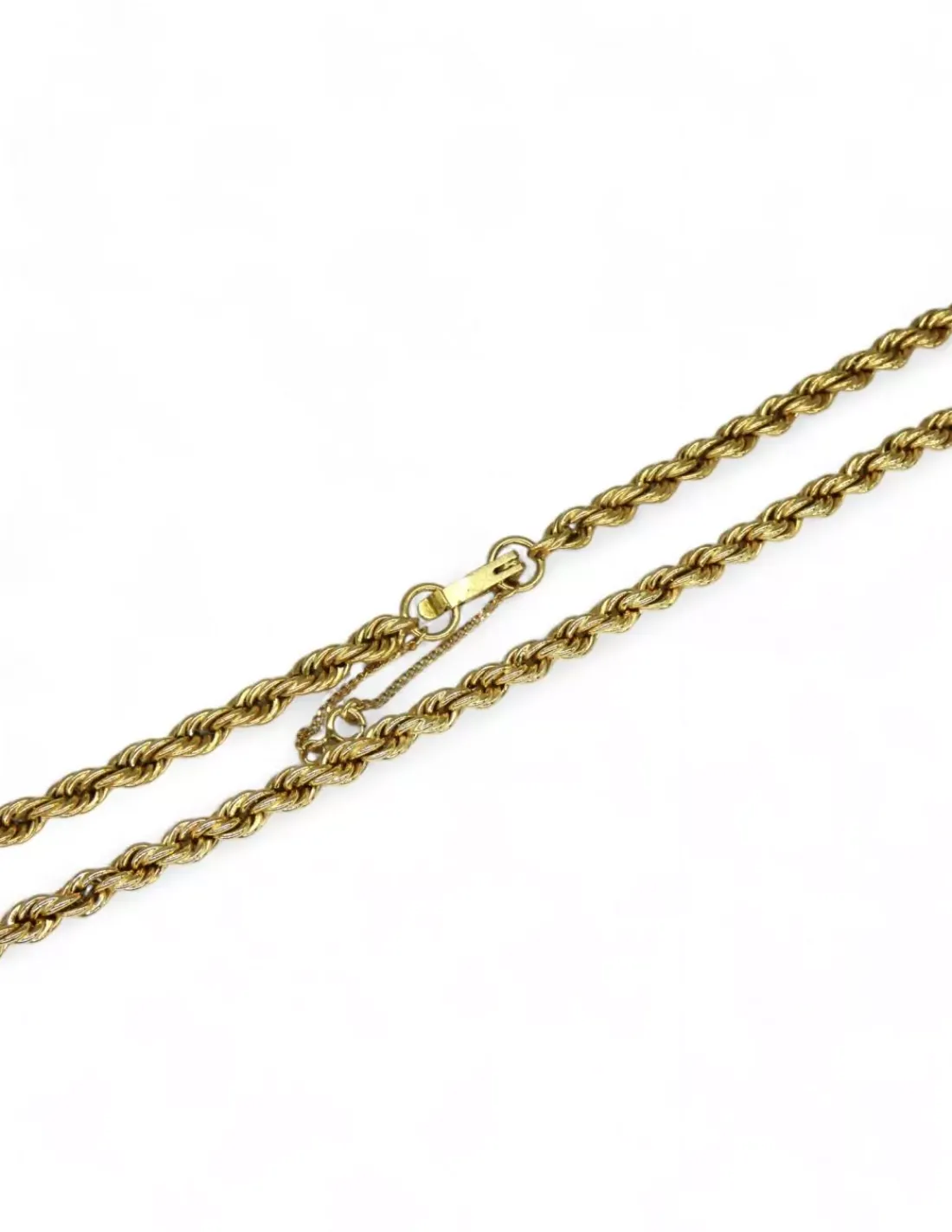 Sale Cordón salomónico c.seguridad oro 18k - 54x0.5cm Cordones De Oro