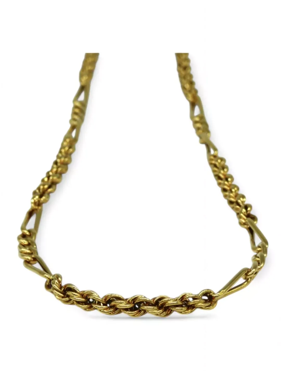 Online Cordón salomónico y 3x1 oro 18k - 52x0.4cm Cordones De Oro