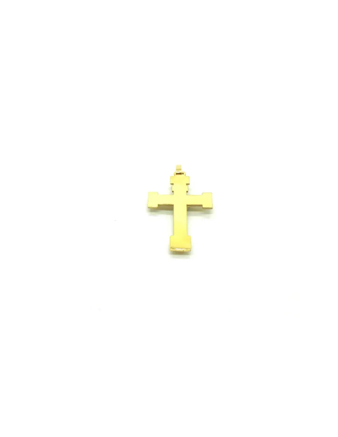 Shop Cruz con Cristo mate y brillo oro 18k - 3 cm Medalla De Cristo | Colgante De Cristo