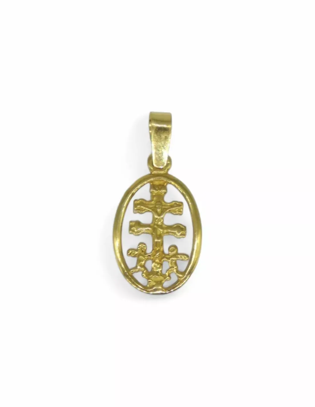 New Cruz de Caravaca en en circulo oro 18k - 1.8cm Cruz Caravaca