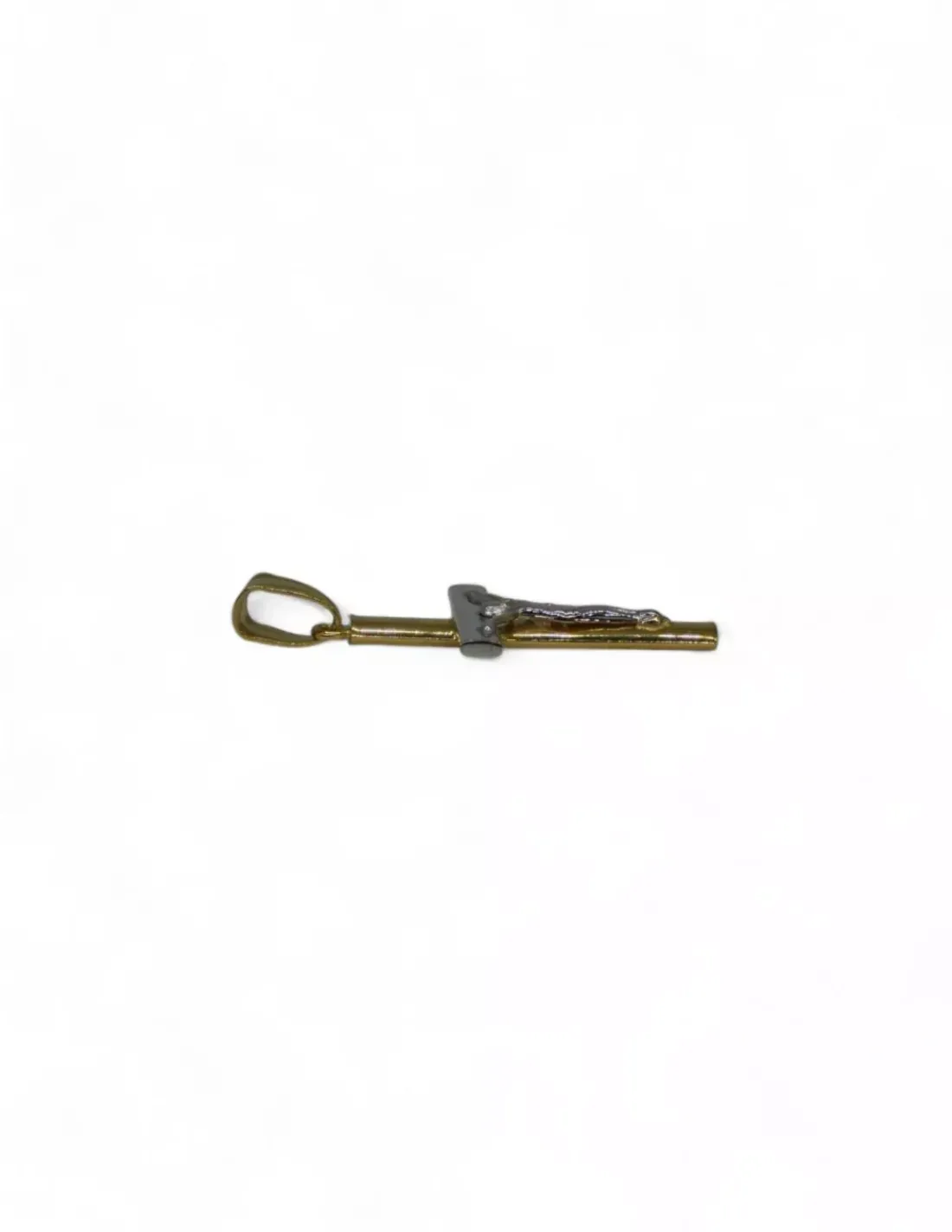 Fashion Cruz plana bicolor oro 18k Crucifijo
