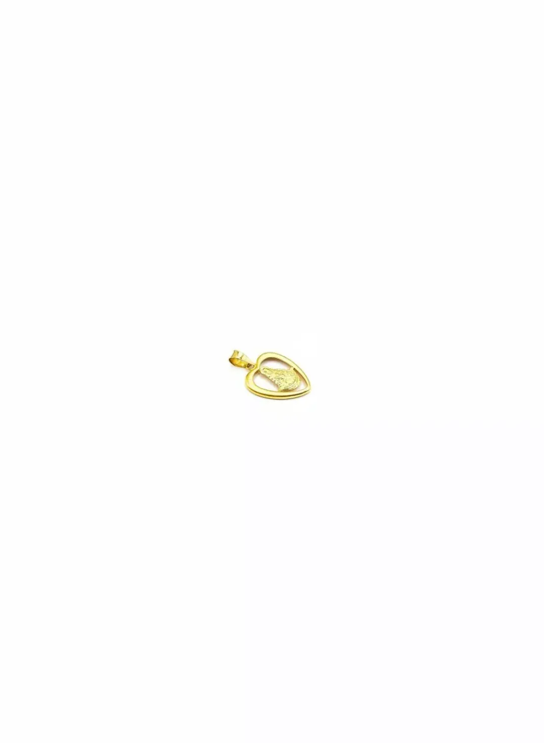 Discount Dije corazón calado con virgen oro 18k Medalla De La Virgen | Colgante Con La Virgen