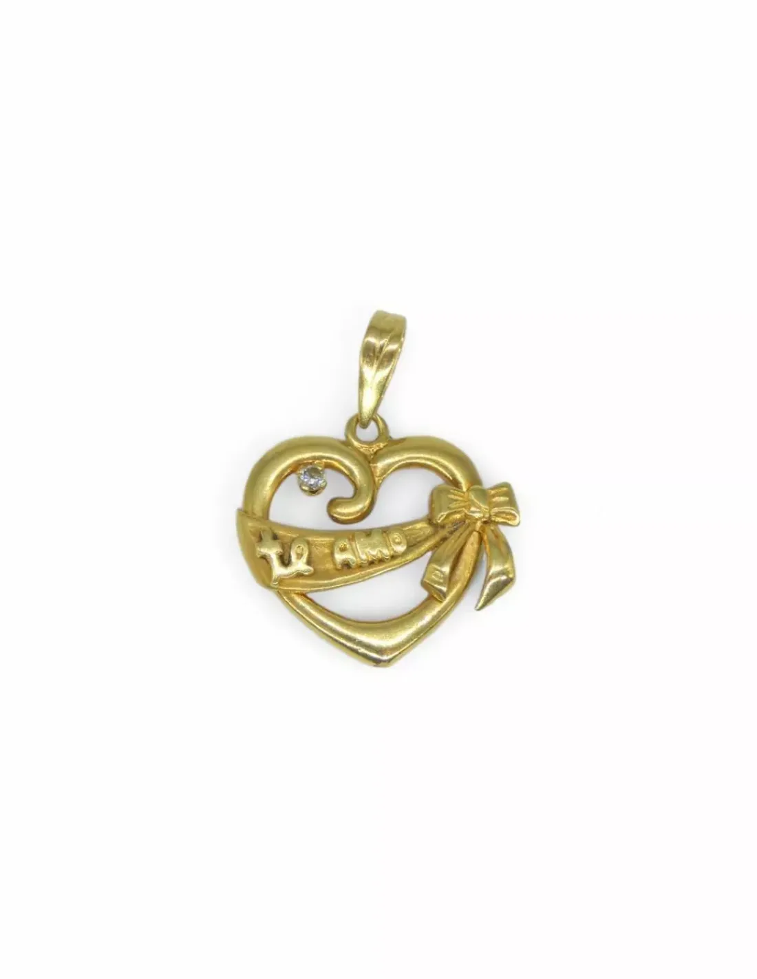 Hot Dije corazón "te amo" oro 18k Colgante De Corazones
