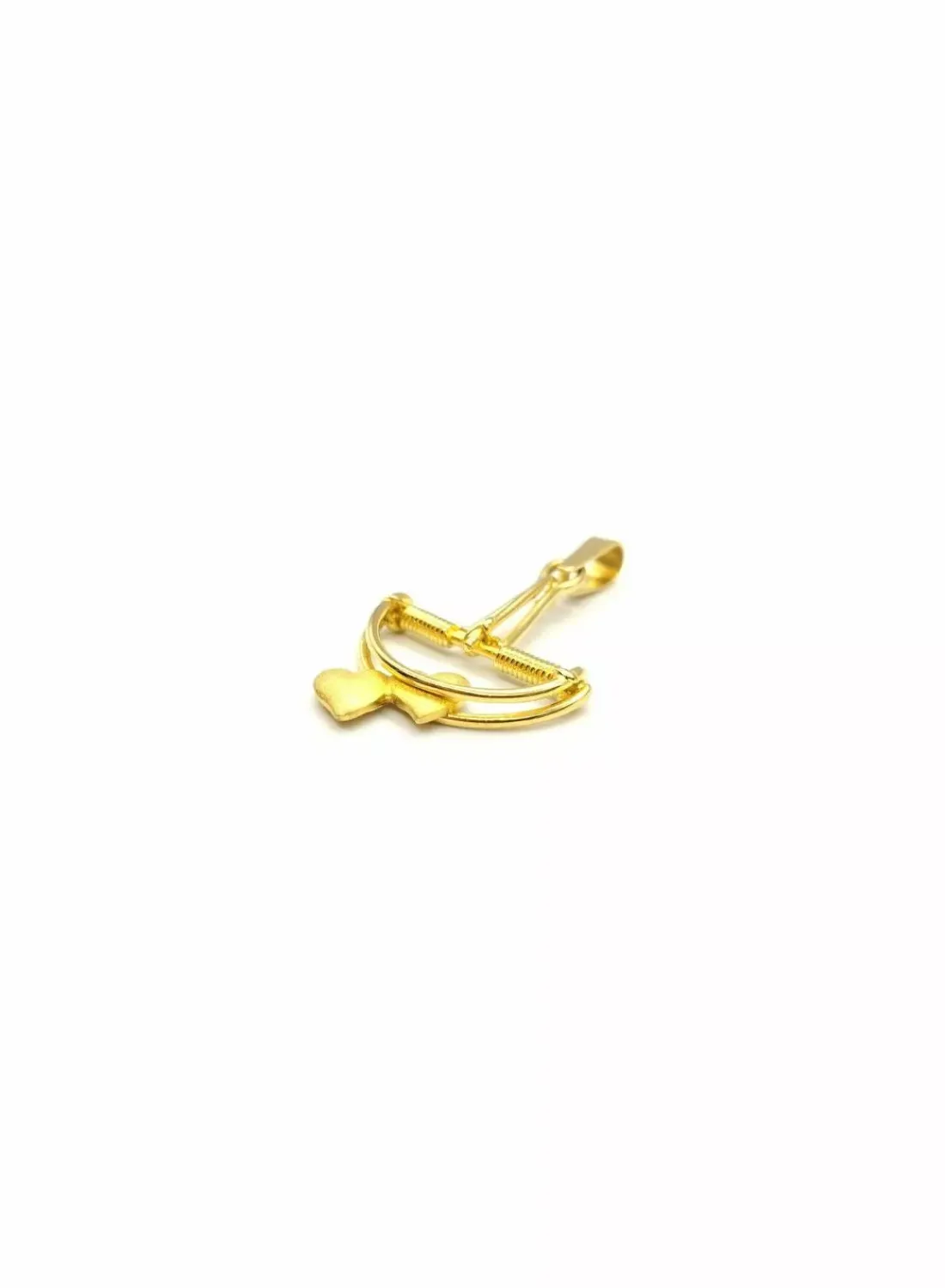Discount Dije pinza con corazones oro 18k Colgante De Corazones