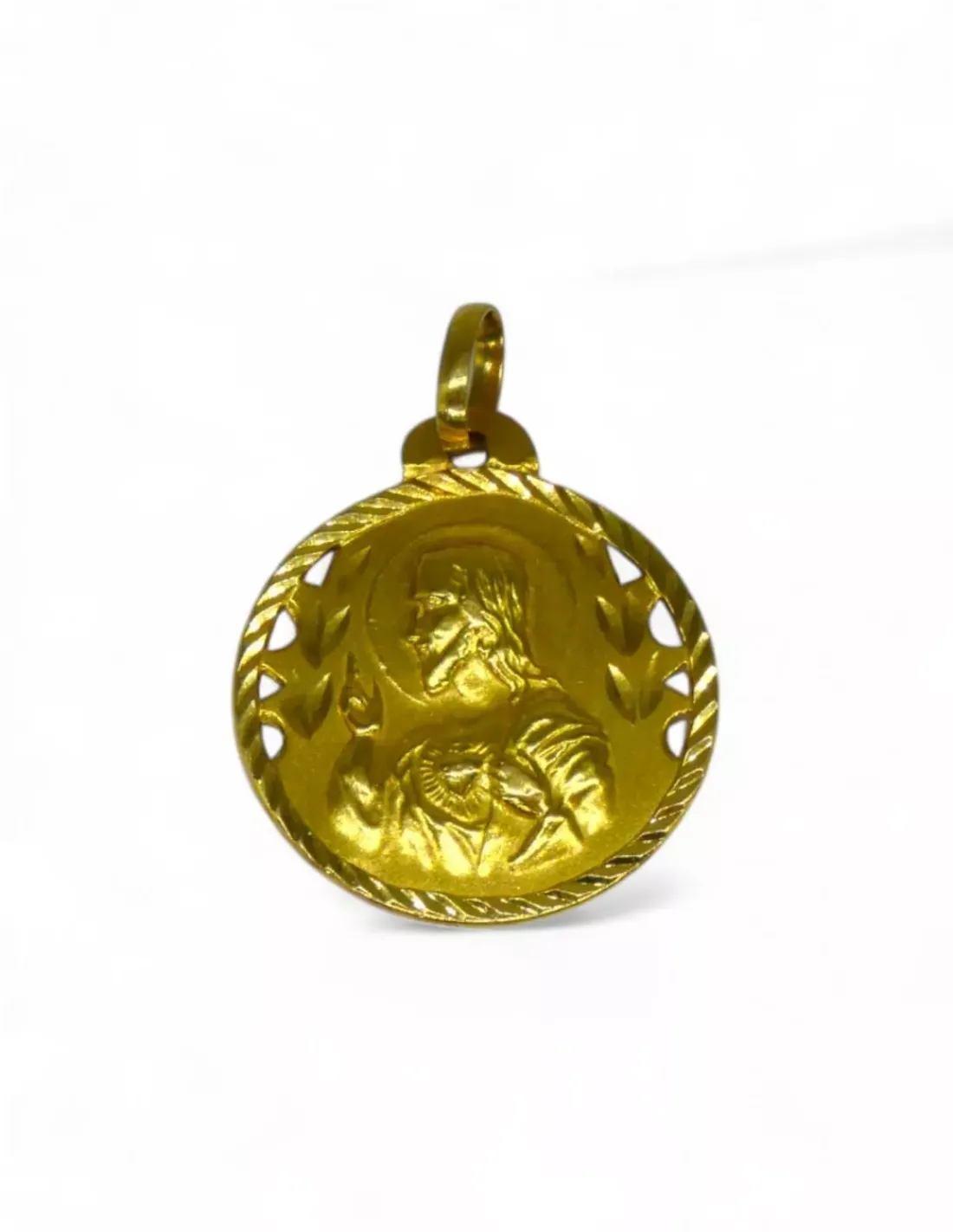 Discount Escapulario corazón de Jesús y virgen de las Angustias oro 18k Medalla De La Virgen | Colgante Con La Virgen